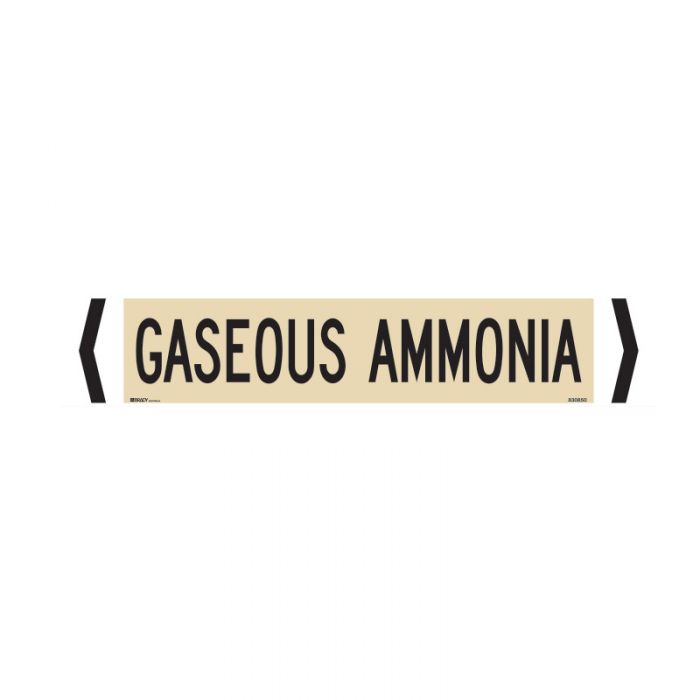 830850 Pipemarker - Gaseous Ammonia