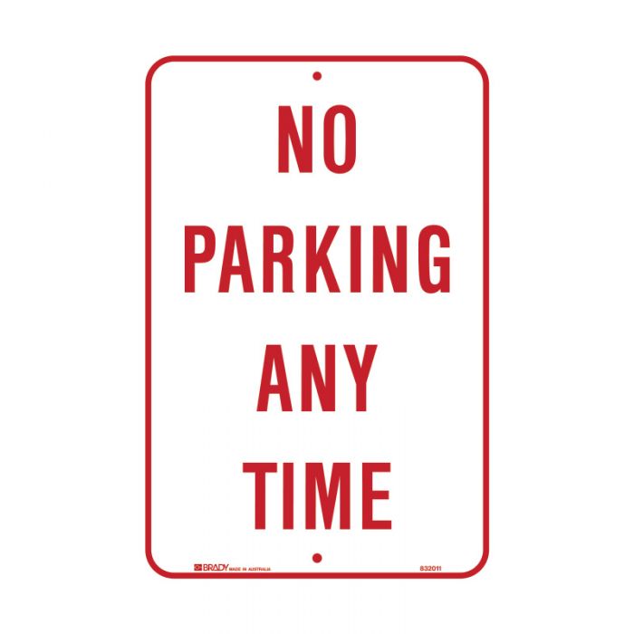 832011 Parking & No Parking Sign - No Parking Any Time 