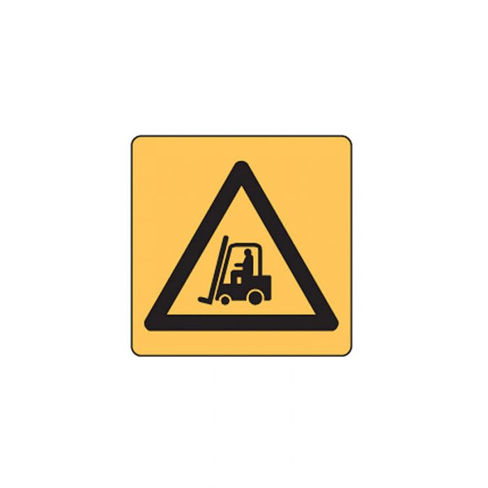 832084 Warehouse-Loading Dock Sign - Warning Forklifts Symbol 