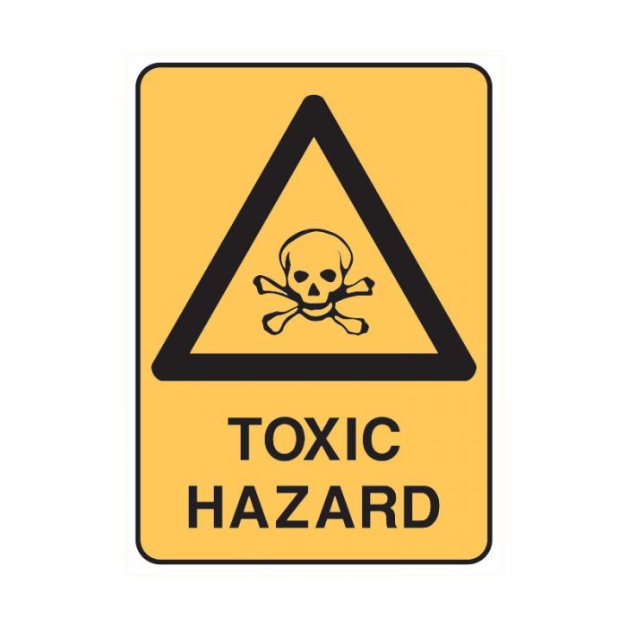 832107 Warning Sign - Toxic-Hazard 