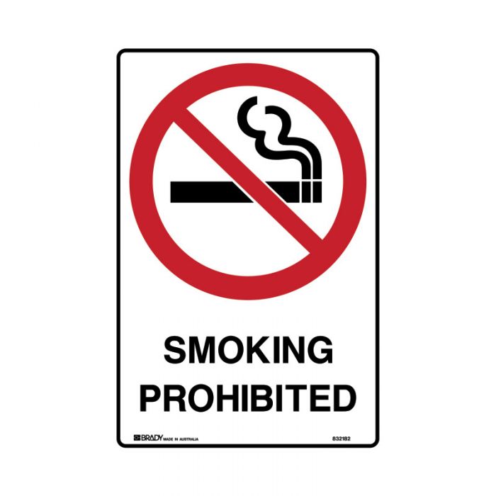 832167 Prohibition Sign - Smoking Prohibited 