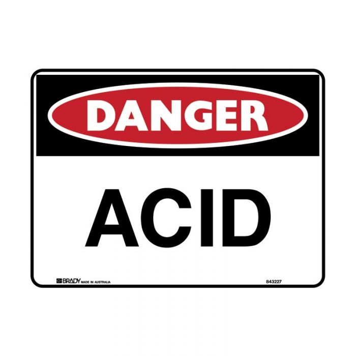 832206 Danger Sign - Dander Acid 