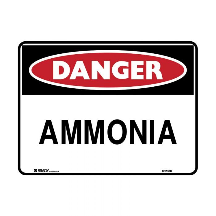 832215 Danger Sign - Ammonia 
