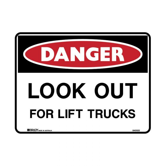 832264 Danger Sign - Look Out For Lift Trucks 