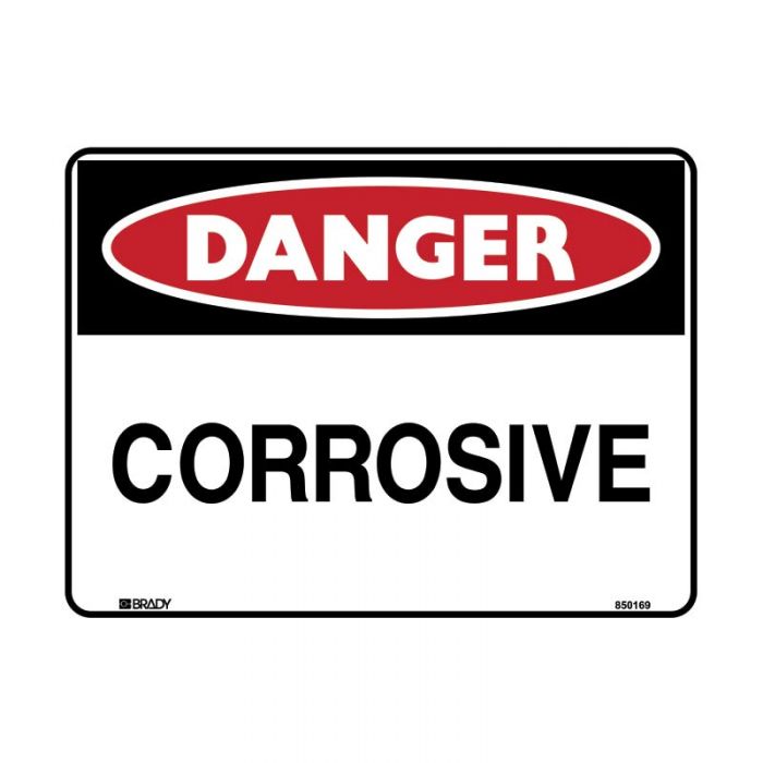 832358 Danger Sign - Corrosive 