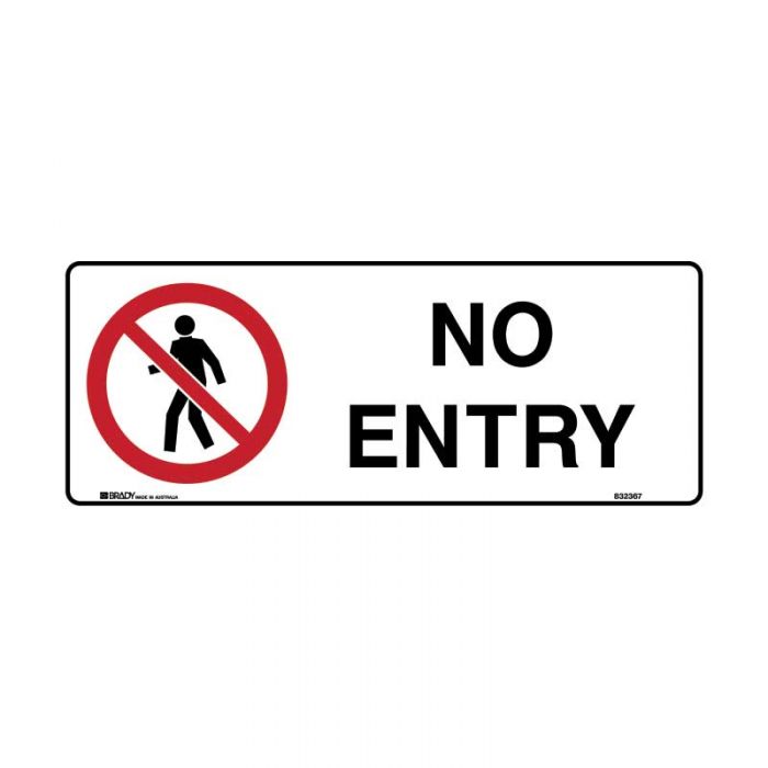 832367 Prohibition Sign - No Entry 