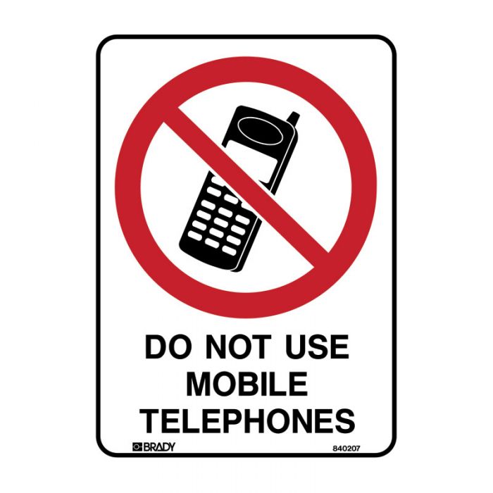 832372 Prohibition Sign - Do Not Use Mobile Telephones 
