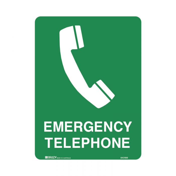 832381 Emergency Information Sign - Emergency Telephone 