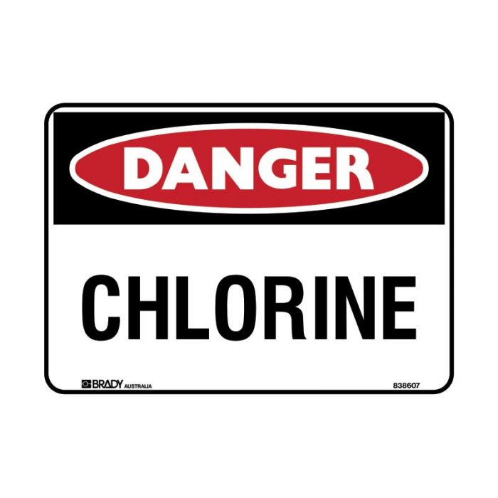 832408 Danger Sign - Chlorine 