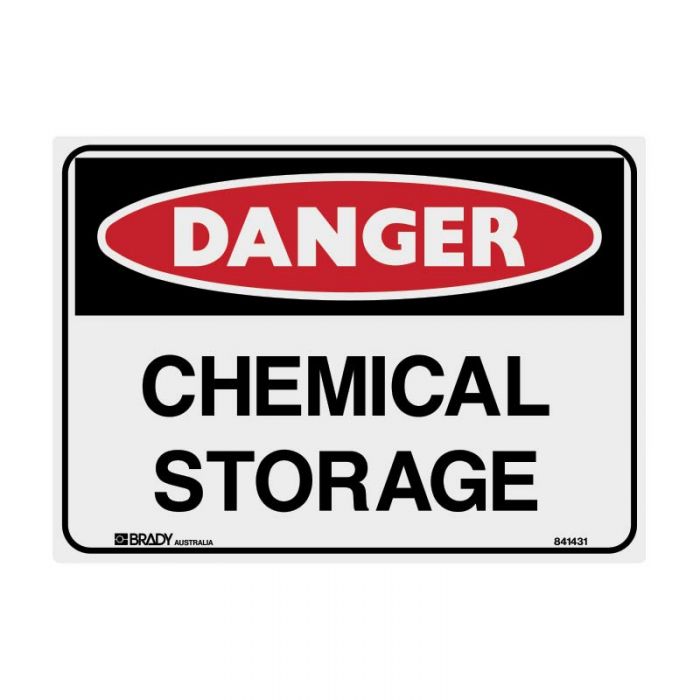 832492 Danger Sign - Chemical Storage 