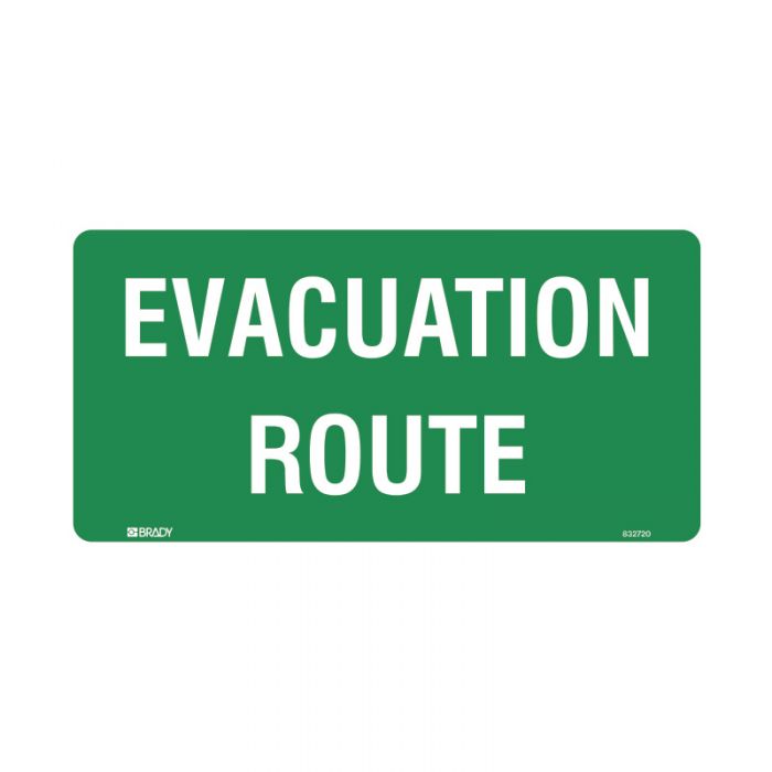 832720 Exit Sign - Evacuation Route 