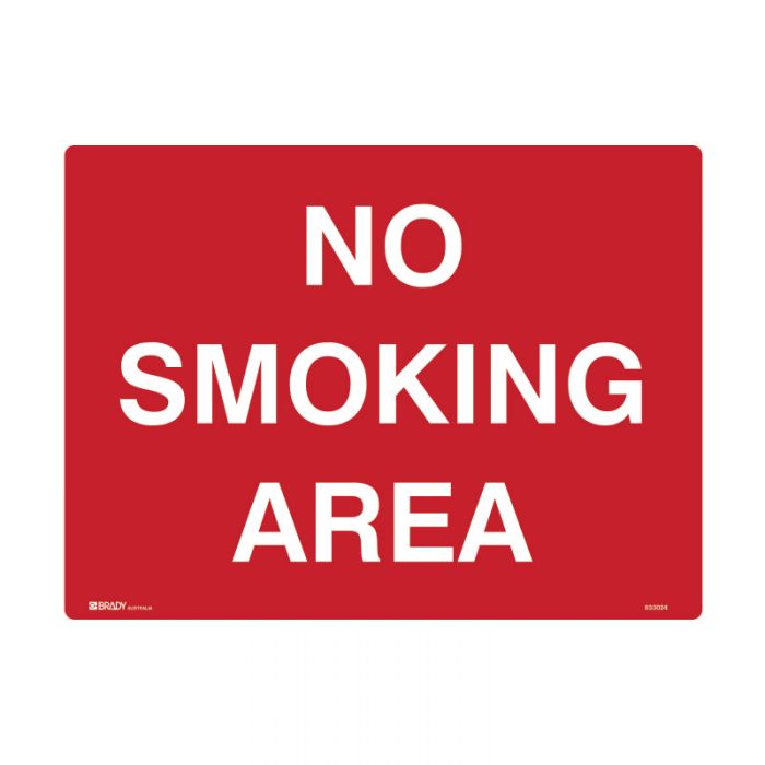 833024 Prohibition Sign - No Smoking Area 