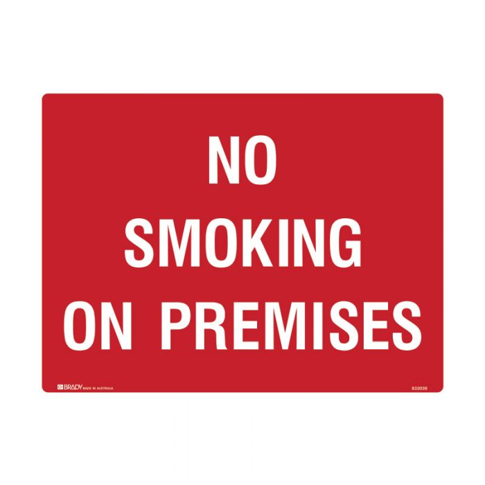 833028 Prohibition Sign - No Smoking On Premises 