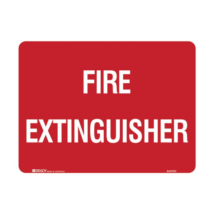833202 Fire Equipment Sign - Fire Extinguisher 