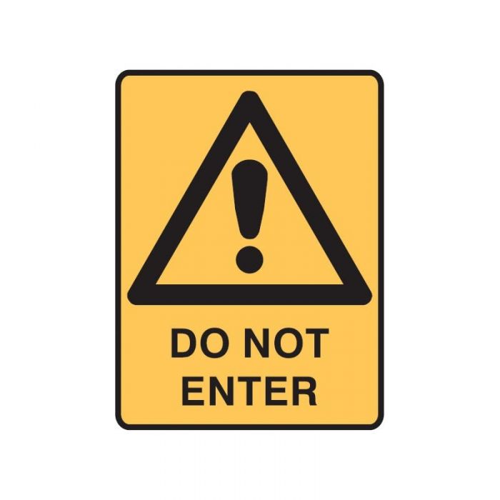 833220 Warning Sign (Sticker) - Do Not Enter 