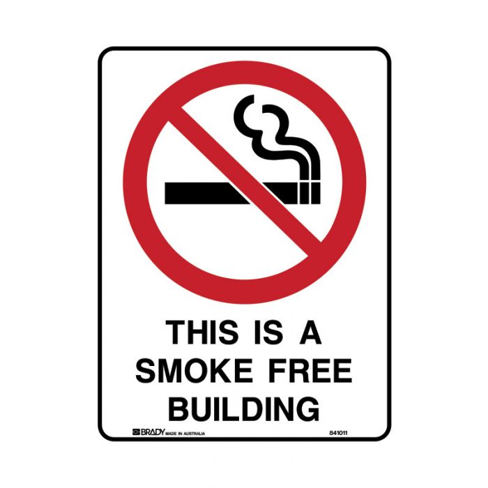833248 Prohibition Sign - This Is A Smoke Free Building 