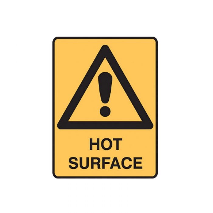 833286 Small Stick On Labels - Hot Surface 