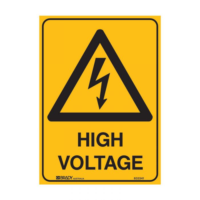 833341 Warning Sign - High Voltage 