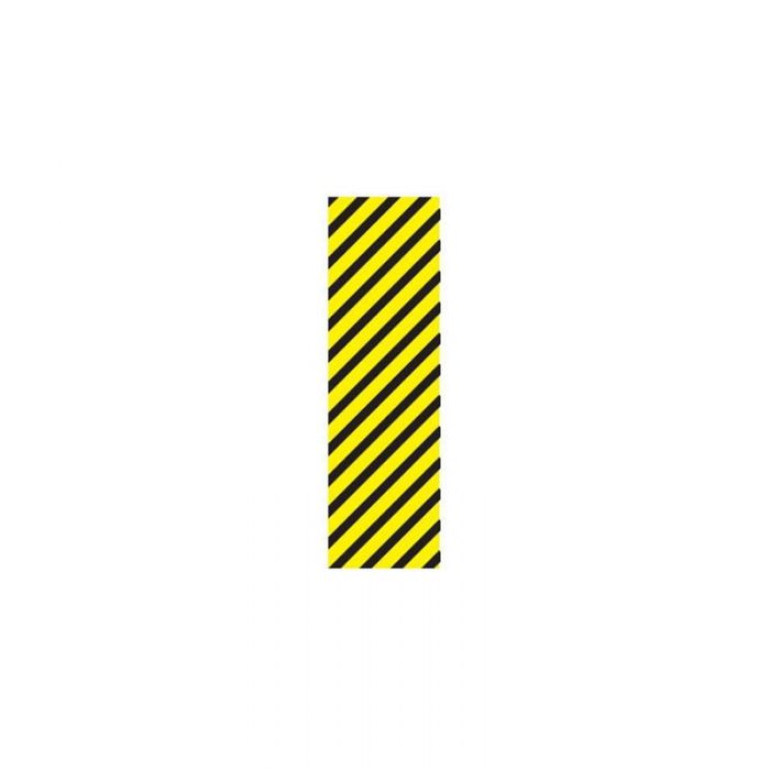 833376 Supplimentary Markers - Yellow-Black Diagonal Stripes