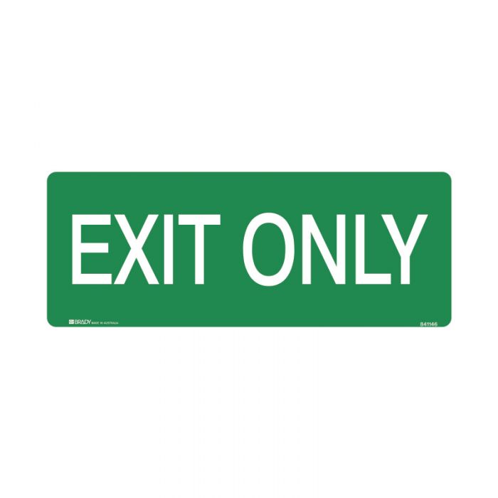 833419 Exit Sign - Exit Only 