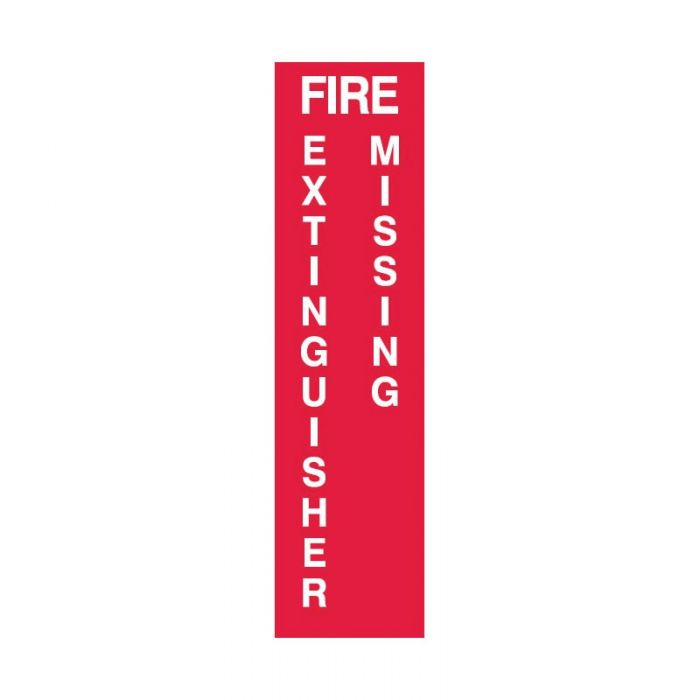 833455 Fire Equipment Sign - Fire Extinguisher Missing 
