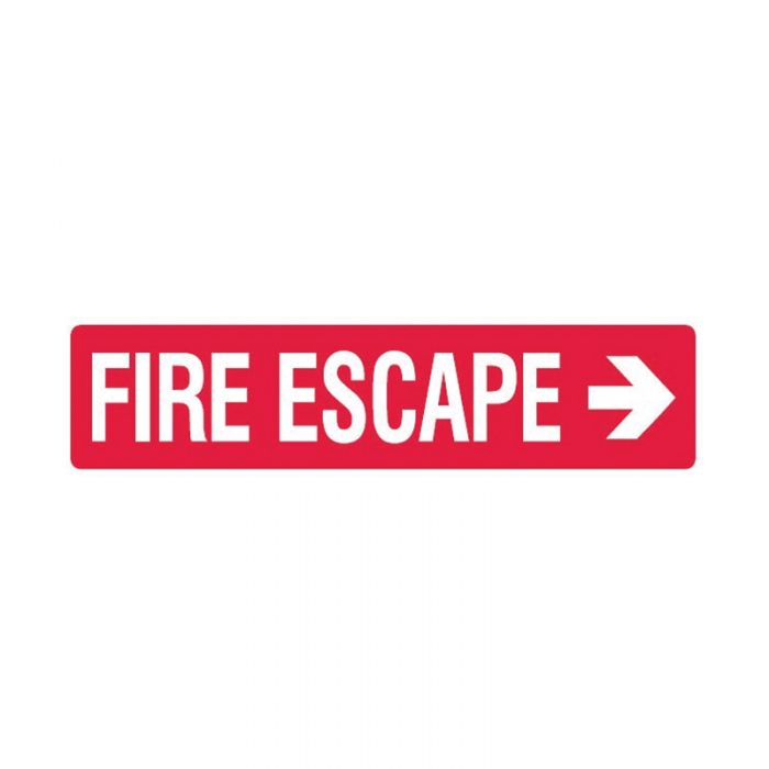 833484 Fire Equipment Sign - Fire Escape 