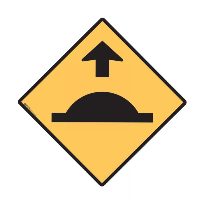 833938 Traffic Site Safety Sign - Speed Hump Ahead Symbol 