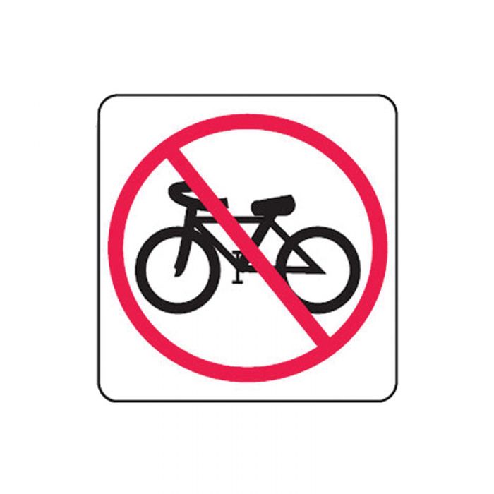 833977 Directional Traffic Sign - No Bicycles 