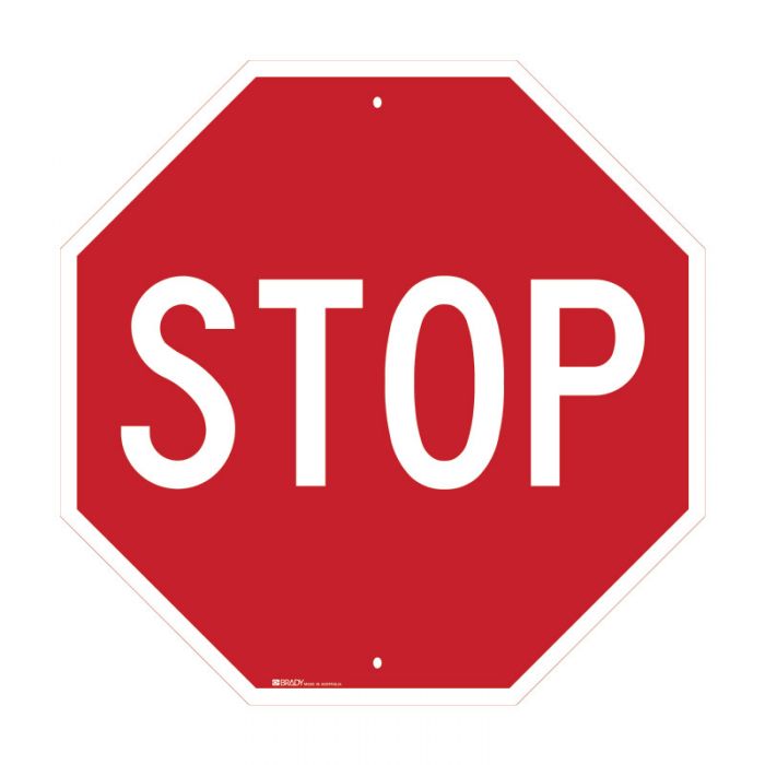 834051 Directional Traffic Sign - Stop 