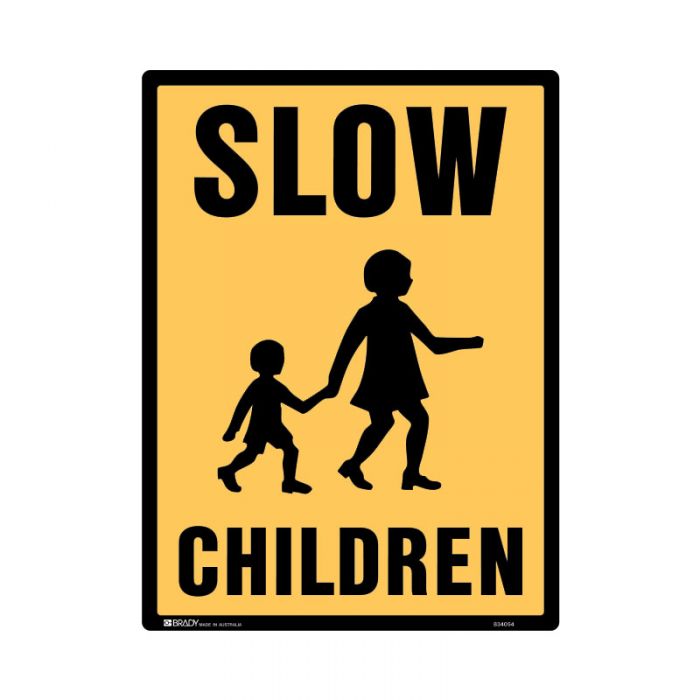 834054 Regulatory School Sign - Slow Children 