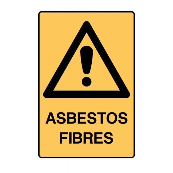 834598 Asbestos Sign - Asbestos Fibres 
