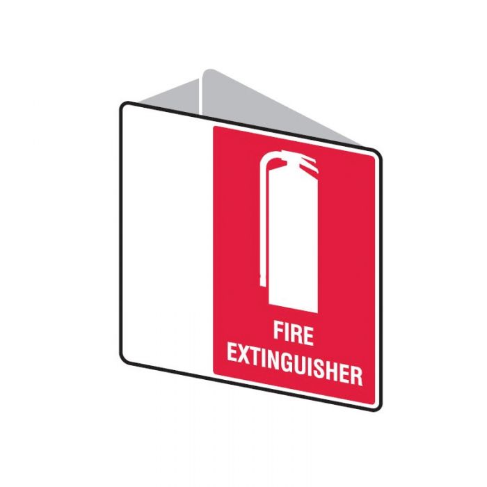 834622 Double Sided Fire Equipment Sign - Fire Extinguisher 