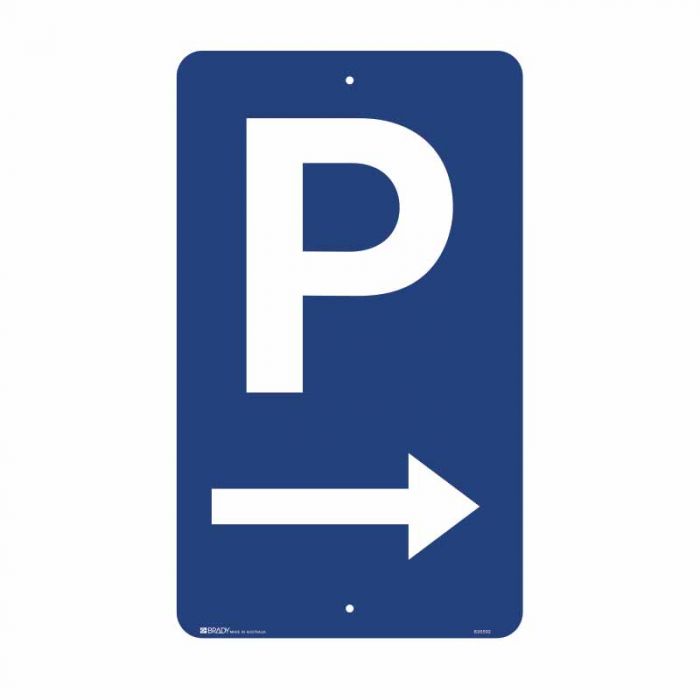 835592 Parking & No Parking Sign - Parking Picto Right 