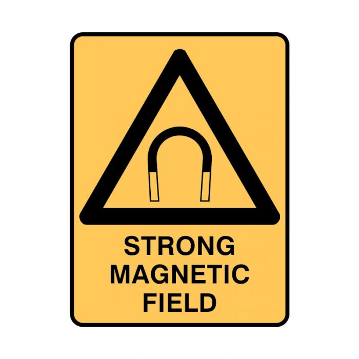 835813 Warning Sign - Strong Magnetic Field 