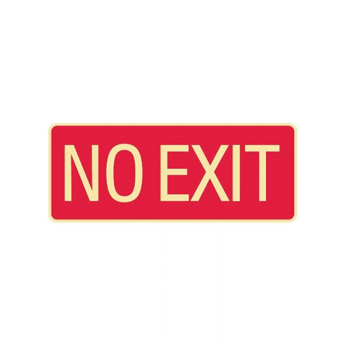 835842 Fire Equipment Sign - No Exit 