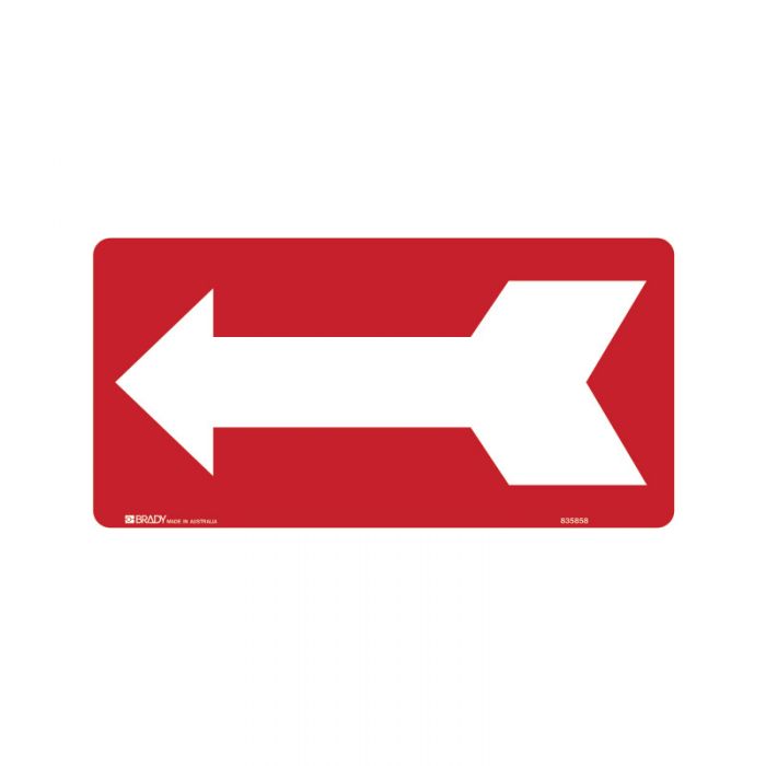 835858 Directional Sign - Arrow Left Red 