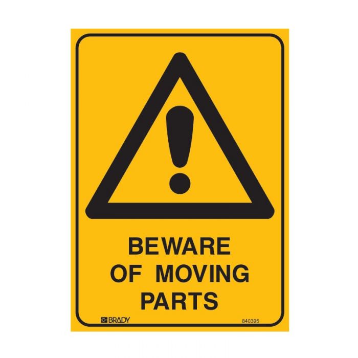 835887 Warning Sign - Beware Of Moving Parts 