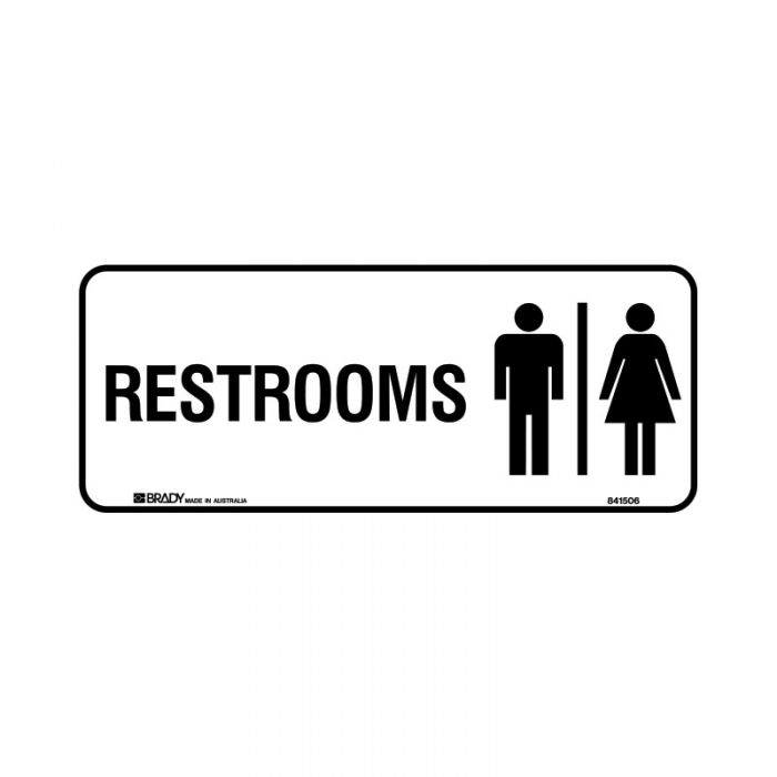 836638 Door Sign - Restroom 