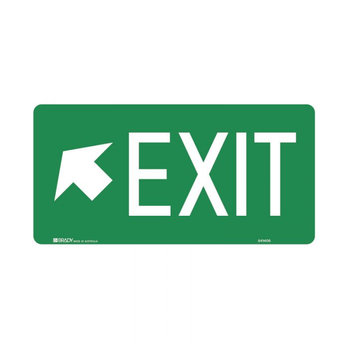838533 Exit Sign - Exit Arrow Top Left 