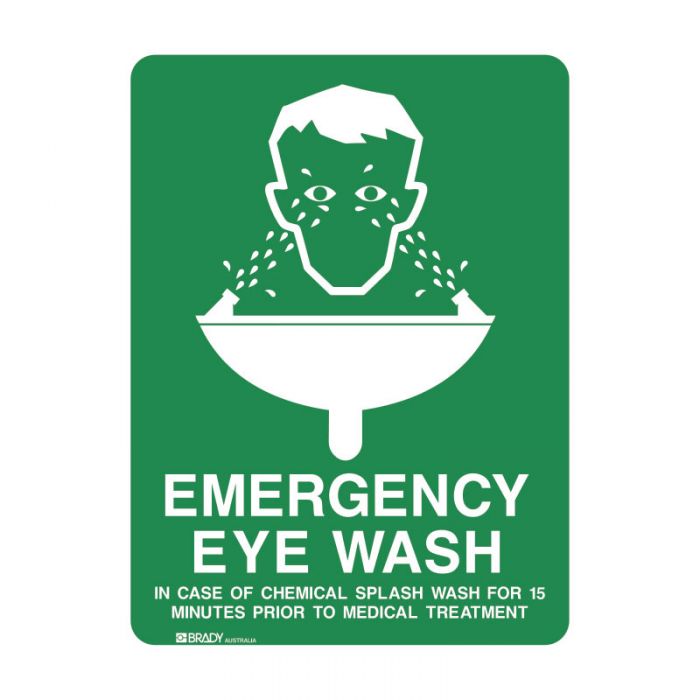 838677 Emergency Information Sign - Emergency Eye Wash.. 