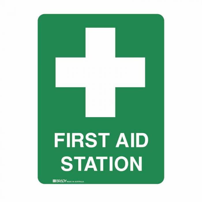 840001 Emergency Information Sign - First Aid Station 