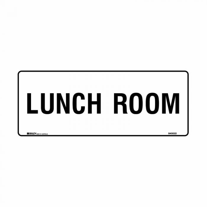 840022 Building & Construction Sign - Lunch Room 