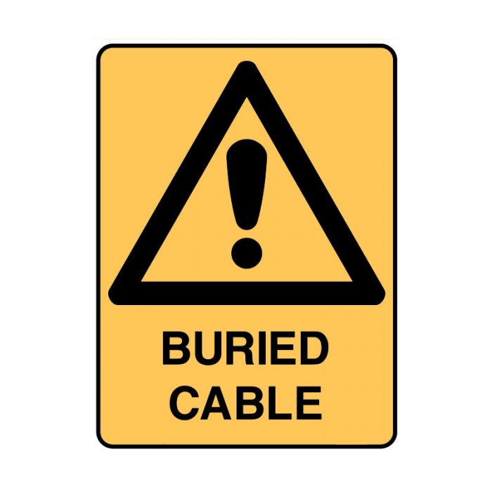 840401 Warning Sign - Buried Cable 