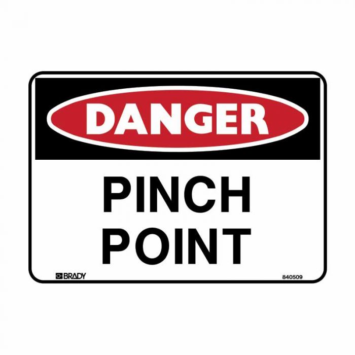 840508 Danger Sign - Pinch Point 