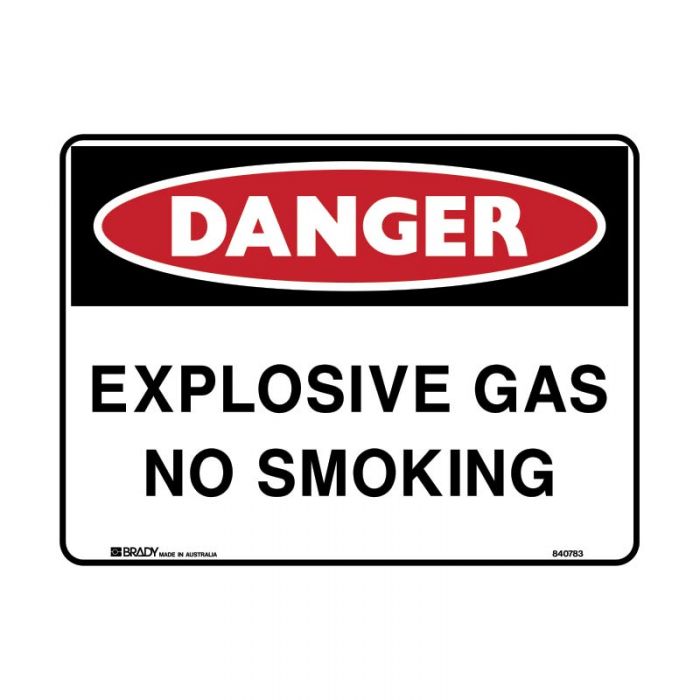 840781 Danger Sign - Explosives No Smoking 