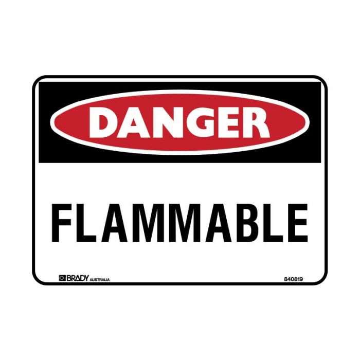 840814 Danger Sign - Flammble 