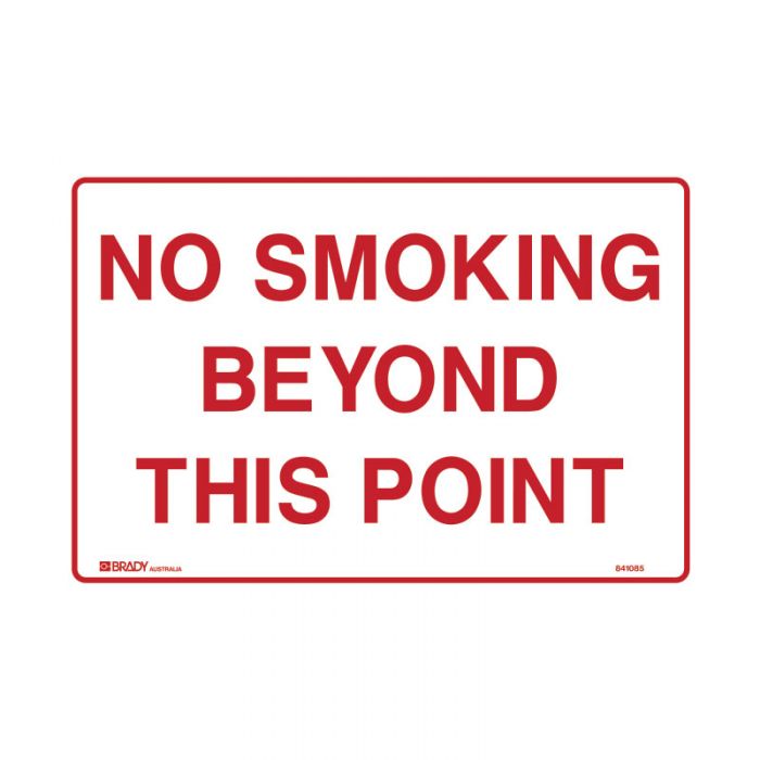 841085 No Smoking Sign - No Smoking Beyond This Point 