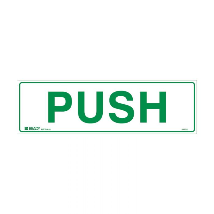 841202 Door Sign - Push 