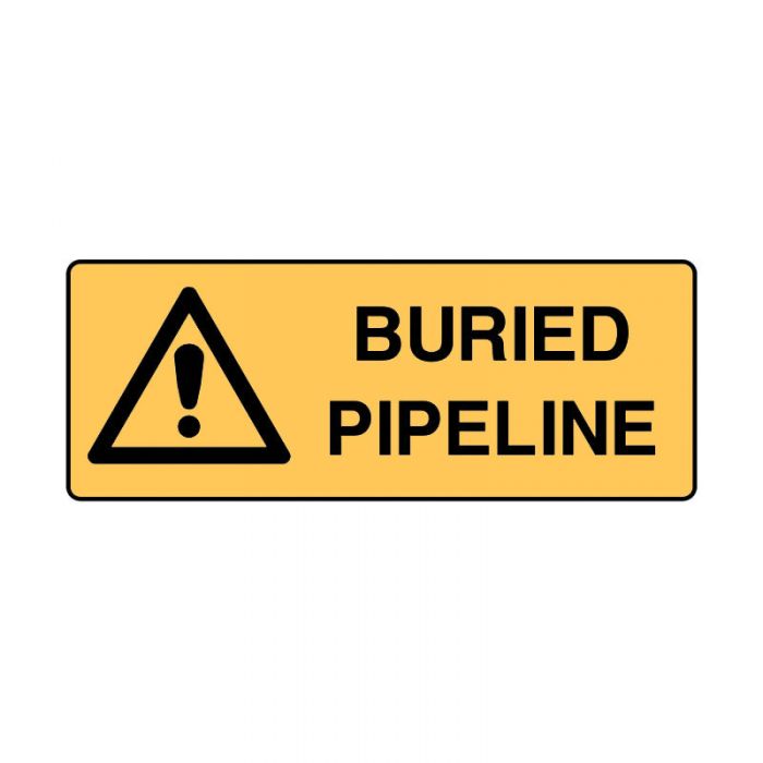 841299 Warning Sign - Buried Pipeline 