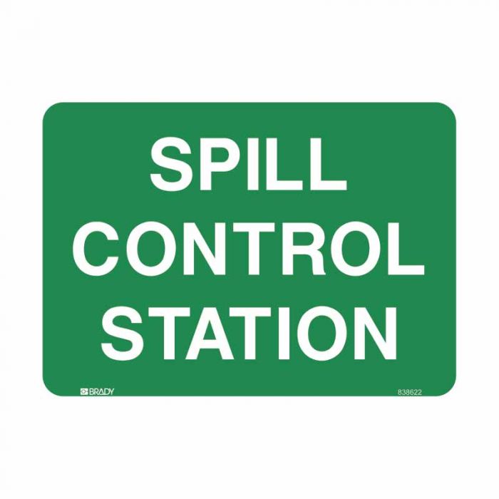 841316 Emergency Information Sign - Spill Control Station 